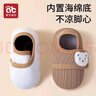 愛(ài)貝迪拉（AIBEDILA）嬰兒地板襪學(xué)步鞋襪魔術(shù)貼地板鞋襪秋冬室內居家鞋襪保暖防滑 秋冬款蜜黃小熊+萌粉小兔 2雙 2-3歲 (M) 建議腳長(cháng)13.5-14.5CM 曬單實(shí)拍圖