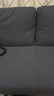 宜家（IKEA）GLOSTAD魯斯達雙人沙發(fā)高腿高腳歐式簡(jiǎn)約深灰色侘寂風(fēng) 深灰色雙人+邊桌 曬單實(shí)拍圖