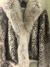 付智恩 巴黎畫報 高定噴色豹紋獺兔毛拼接雙色狐貍毛領(lǐng)皮草外套冬 豹紋 S 曬單實拍圖
