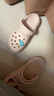 crocs卡駱馳厚底云朵洞洞鞋|206750 石英粉-6UR 39(250mm) 曬單實(shí)拍圖