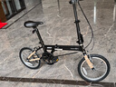 大行（DAHON）折疊自行車(chē)16英寸YUKI超輕迷你便攜男女式通勤單車(chē)KT610 黑色  曬單實(shí)拍圖