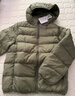 優(yōu)衣庫童裝男童女童高級輕型羽絨連帽外套帽子可拆卸471377 54 綠色 130 曬單實(shí)拍圖