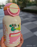 特美刻兒童保溫杯316不銹鋼水杯幼兒園小學(xué)生水壺寶寶大容量上學(xué)吸管杯 粉色550ml 曬單實(shí)拍圖