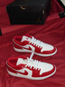 NIKEJordan耐克喬丹AJ1板鞋男子運動鞋紅色低幫緩震553558-166 42.5 曬單實拍圖