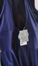 浩沙（hosa）裙式連體泳衣女保守性感游泡溫泉泳衣女休閑簡(jiǎn)約泳裝 深藍 M  曬單實(shí)拍圖