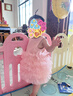 G.duck女寶寶周歲生日禮服公主裙女童春夏連衣裙凸凸裙兒童蓬蓬蛋糕裙子 粉色 90 尺碼1~2歲【 80-90cm】cm 曬單實(shí)拍圖