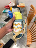 孔雀（Peacock）兒童保溫杯 帶吸管雙飲水杯小學(xué)生幼兒園上學(xué)便攜杯 曬單實(shí)拍圖