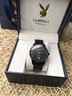 花花公子（PLAYBOY）品牌手表男機械表男款全自動(dòng)機械男表商務(wù)簡(jiǎn)約男士手表生日禮物 全黑鋼帶/精美禮盒/加贈皮表帶 曬單實(shí)拍圖