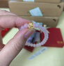 周六福黃金轉運珠女款3D硬金琺瑯本命年萌力寶貝芙蓉石手串定價(jià) 萌力雞寶-0.82g 曬單實(shí)拍圖