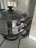 美的（Midea）多功能家用電蒸鍋電炒鍋電火鍋 煎炒涮煮燜燉一體 不銹鋼電蒸鍋 大功率大容量24.1L MZ-ZGC36T02 曬單實(shí)拍圖