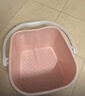 茶花 泡腳桶洗腳盆 泡腳盆塑料盆 足浴盆足浴桶 塑料桶 淺粉 1只裝 曬單實(shí)拍圖