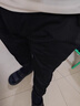 棉致休閑褲男士春秋季休閑百搭寬松直筒戶(hù)外運動(dòng)褲子 黑色平口 XL 曬單實(shí)拍圖