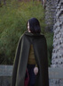 北杳連帽斗篷毛呢大衣女歐美風(fēng)秋冬新款呢子寬松休閑披肩披風(fēng)巫顯瘦 軍綠色-3213#) L 曬單實(shí)拍圖