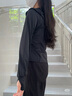 SIINSIIN 【專享】【戚薇同款】24年款修身防曬衣女款遮陽(yáng)冰皮防曬服 經(jīng)典黑 L 曬單實(shí)拍圖
