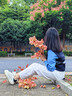 三彩2025秋季新款假兩件針織衫翻領(lǐng)拼接毛衫休閑女 藏青色 S 155/80A 曬單實(shí)拍圖