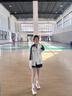 魯雅爾條紋美式復古撞色拉鏈外套女春秋季寬松慵懶風(fēng)棒球服潮流開(kāi)衫衛衣 淺灰色 常規 L 曬單實(shí)拍圖