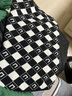 俞兆林千鳥(niǎo)格子圍脖女秋冬季新款護頸套頭防風(fēng)針織毛線(xiàn)脖套圍巾百搭保暖 針織小圍脖-黑白菱形C 曬單實(shí)拍圖