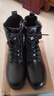 真軟皮馬丁靴2025新款春秋單靴厚底內增高短靴子耐看英倫風(fēng)靴子女 黑色加絨 38 曬單實(shí)拍圖