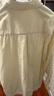 ELAND秋冬全棉燈芯絨襯衫上衣女 象牙白/白色(39)Ivory S 160 曬單實(shí)拍圖