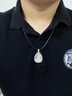 百年老鳯祥本命佛銀吊墜999純銀男女水滴款足銀掛墜大日如來千手 屬鼠---千手觀音(皮繩) 曬單實拍圖