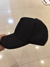 笙格兒 大頭圍高頂帽子男秋冬季韓版潮春夏顯臉小大碼棒球帽男士防曬帽遮陽(yáng)女大號鴨舌帽 黑色-常規帽圍(55-60) 可調節 曬單實(shí)拍圖