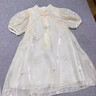 爾山集女童連衣裙漢服旗袍裙夏季洋氣公主裙周歲禮服中國風(fēng)女寶寶裙子 【110cm】 曬單實(shí)拍圖