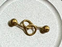 金至尊（3DG Jewellery）黃金耳釘圓珠光面足金養耳棒耳環(huán)送女友自戴禮物按克計價(jià) 一對-金重1.05克-EF58002120 曬單實(shí)拍圖