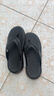 新款厚底人字拖男士夏季防滑戶(hù)外涼拖夾腳夾板鞋男學(xué)生休閑沙灘鞋 黑色 40 曬單實(shí)拍圖