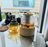 康寧（VISIONS）琥珀色早餐杯玻璃杯燕麥牛奶杯家用帶蓋勺子咖啡杯2杯2蓋2勺 曬單實(shí)拍圖