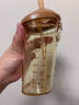 奶爸爸（Nicepapa）翻蓋吸管奶瓶1-3歲寬口徑PPSU咬吸12個(gè)月以上寶寶帶重力球240ML 曬單實(shí)拍圖