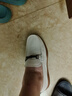 奧康（Aokang）男鞋春季樂(lè )福鞋牛皮駕車(chē)休閑套腳皮鞋白色41碼 曬單實(shí)拍圖