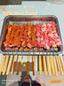 法詩(shī)緹（Fastee）烤串機自動(dòng)旋轉燒烤爐電烤爐燒烤架電燒烤爐家用無(wú)煙烤串爐烤肉機烤羊肉串機 FST-46A 曬單實(shí)拍圖