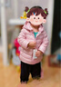 marcjanie馬克珍妮冬裝 男童女童羽絨服兒童輕羽絨服 13070 橄欖綠 24M 建議身高80cm 曬單實(shí)拍圖