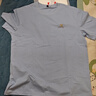 名創(chuàng  )優(yōu)品（MINISO）純棉白色短袖男新款潮牌男生半袖t恤青少年百搭正肩圓領(lǐng)上衣體恤 冰川藍(m笑臉便簽胸標) L /175(30天質(zhì)量問(wèn)題全額退) 曬單實(shí)拍圖