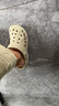 卡駱馳（CROCS）洞洞鞋貝雅男鞋女鞋輕便耐磨一腳蹬拖鞋休閑鞋|10126 卵石色-2V3 43 (270mm) 曬單實(shí)拍圖