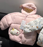 巴拉巴拉童裝兒童羽絨服寶寶男女童2025冬裝新款嬰兒外套保暖上衣泡芙羽絨 粉色小蘋(píng)果60356-白鴨絨 100 （充絨量81g 適合2-3歲） 曬單實(shí)拍圖