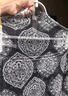 EP雅瑩女裝 彈力網(wǎng)眼民族印花半高領(lǐng)打底上衣 夏季商場(chǎng)同款5511A 藏青 L 曬單實(shí)拍圖