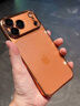 艾德加適用iphone17promax手機殼超薄透明帶AI相機按鍵硅膠保護殼閃粉鏡頭膜全包圍防摔高級感男女款外殼 星橙色-閃粉自帶鏡頭膜-鋼化膜 蘋(píng)果17promax 曬單實(shí)拍圖