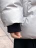 巴拉巴拉童裝兒童羽絨服男童冬季保暖外套時尚撞色上衣中大童衣服 灰色調00322-灰鴨絨 140 （充絨量116g） 曬單實拍圖