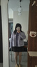 Teenie Weenie小熊女裝半身裙2025秋新款氣質(zhì)學(xué)院風(fēng)簡約刺繡百褶裙 棕色 L 曬單實拍圖