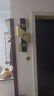 普朵鐘飾 HOME DECOR客廳掛鐘現代簡(jiǎn)約大氣家用時(shí)尚石英鐘餐廳個(gè)性創(chuàng  )意立體免打孔鐘表 黑金色：24*80.5cm 曬單實(shí)拍圖