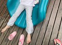 童泰（TONGTAI）女寶寶褲子春秋季女童打底褲兒童外出蕾絲邊長(cháng)褲童裝灰色110cm 曬單實(shí)拍圖