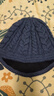Siggi 帽子女秋冬天韓版潮羊毛呢蓓雷帽加厚鴨舌帽保暖針織毛線(xiàn)帽 藍色 約57.5CM有彈性 曬單實(shí)拍圖