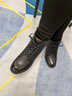 富貴鳥(niǎo)2025新款馬丁靴真皮皮鞋女冬季女鞋青中年人百搭英倫風(fēng)羊毛短靴女 FG5021黑色[羊毛保暖] 38 曬單實(shí)拍圖