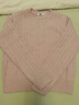 森馬（Semir）森柔毛衫|商場(chǎng)同款毛衣女圓領(lǐng)純色2024冬季絞花上衣101724107014 曬單實(shí)拍圖