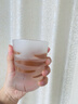 阿德利亞（ADERIA）石塚哨子玻璃杯磨砂質(zhì)感萌趣可愛(ài)水杯日本原進(jìn)口虎斑貓爪杯230ml 曬單實(shí)拍圖