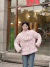 Teenie Weenie【小熊軟糖】2025冬新款保暖菱格輕盈泡芙羽絨服外套 粉色 S 曬單實(shí)拍圖