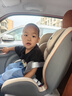貝倍適（BAYBETSS）兒童安全座椅汽車(chē)用0-4-12歲寶寶360度旋轉嬰兒車(chē)載坐椅ISOFIX 米灰色【遮陽(yáng)棚+上拉帶+側保護】 曬單實(shí)拍圖