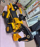 爸爸媽媽兒童挖掘機四輪電動(dòng)車(chē)1-8歲玩具車(chē)男孩可坐人工程車(chē)挖土勾機挖機 曬單實(shí)拍圖