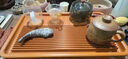 茗茶源電木茶盤(pán)辦公家用堅固耐用茶桌茶盤(pán)輕奢茶臺茶盤(pán)帶排水送禮 德國黃金料電木茶盤(pán)-龍鱗款 40x20x5cm 曬單實(shí)拍圖